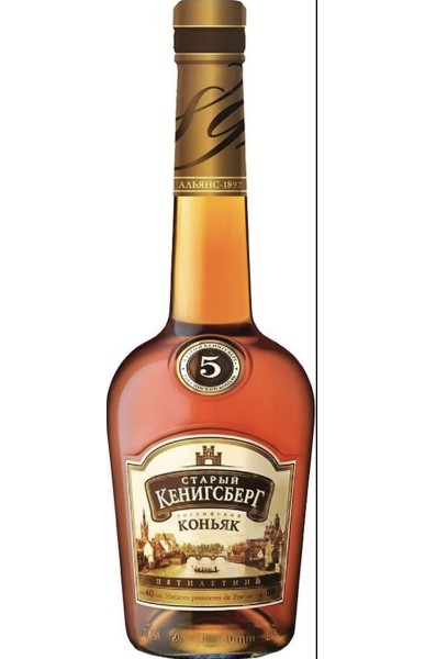 Коньяк "Старый Кенигсберг" 5-летний, 0.5 л