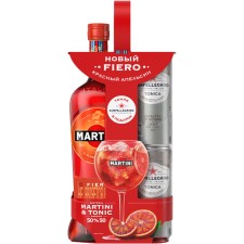 Набор "Martini" Fiero, + 2 тоника "San Pellegrino" Набор "Martini" Fiero, + 2 тоника "San Pellegrino"
